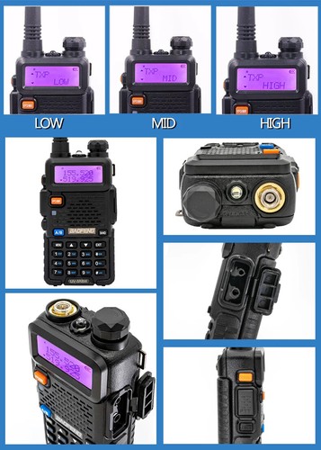 Do Baofeng Walkie Talkie UV 5R 5W Dual Band Ham Radio FM Ręczny nadajnik-odbiornik - Zdjęcie 20 z 32