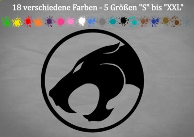 Thundercats Cartoon Aufkleber Sticker Decal Marvel Comics in 18 Farben S-XXL
