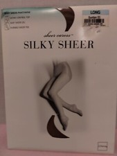 Vtg JCPenney Pantyhose Sheer Caress Sheerest Support Suntan Size Long