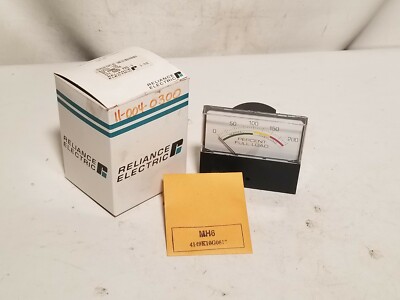 Reliance Electric DC Ammeter 612233-10S Analog Panel Meter