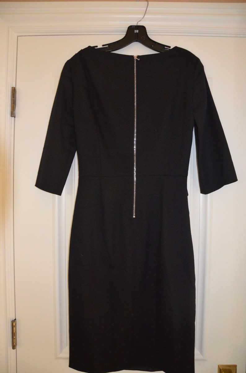 MOSCHINO CHEAP AND CHIC Black Twist Dress Size 44 Small | eBay