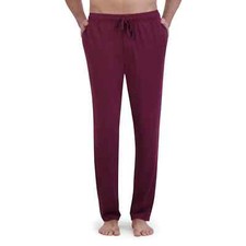 Hanes Men's size SMALL 28-30 Luxe Pajama Pants color WINE NWT