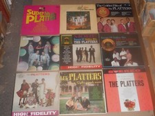 THE PLATTERS lot 9x LP golden hits GREATEST life is a bowl of cherries HERB REED