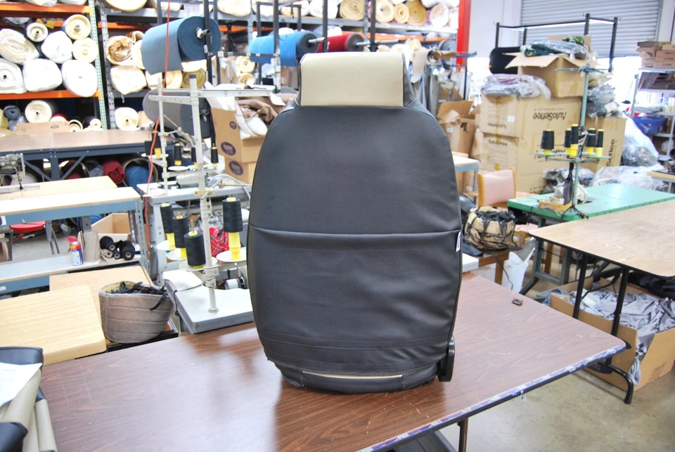 PARA FIAT X-1/9 BERTONE IGGEE S. CUERO AJUSTE PERSONALIZADO 2 FUNDAS ASIENTO DELANTERAS 13 COLORES Foto 3 de 4