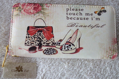 Retro Geldbörse Portmonee Please Touch Me Because I'm Beautyful 20 cm Retro ei.