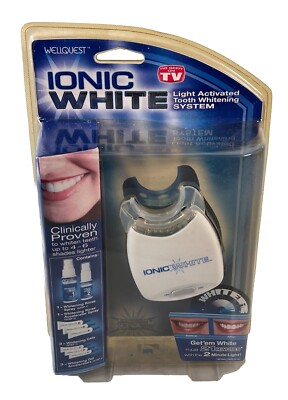 #ad Wellquest Ionic White Light Activated Tooth Whiting System As Seen On TV New $24.99
