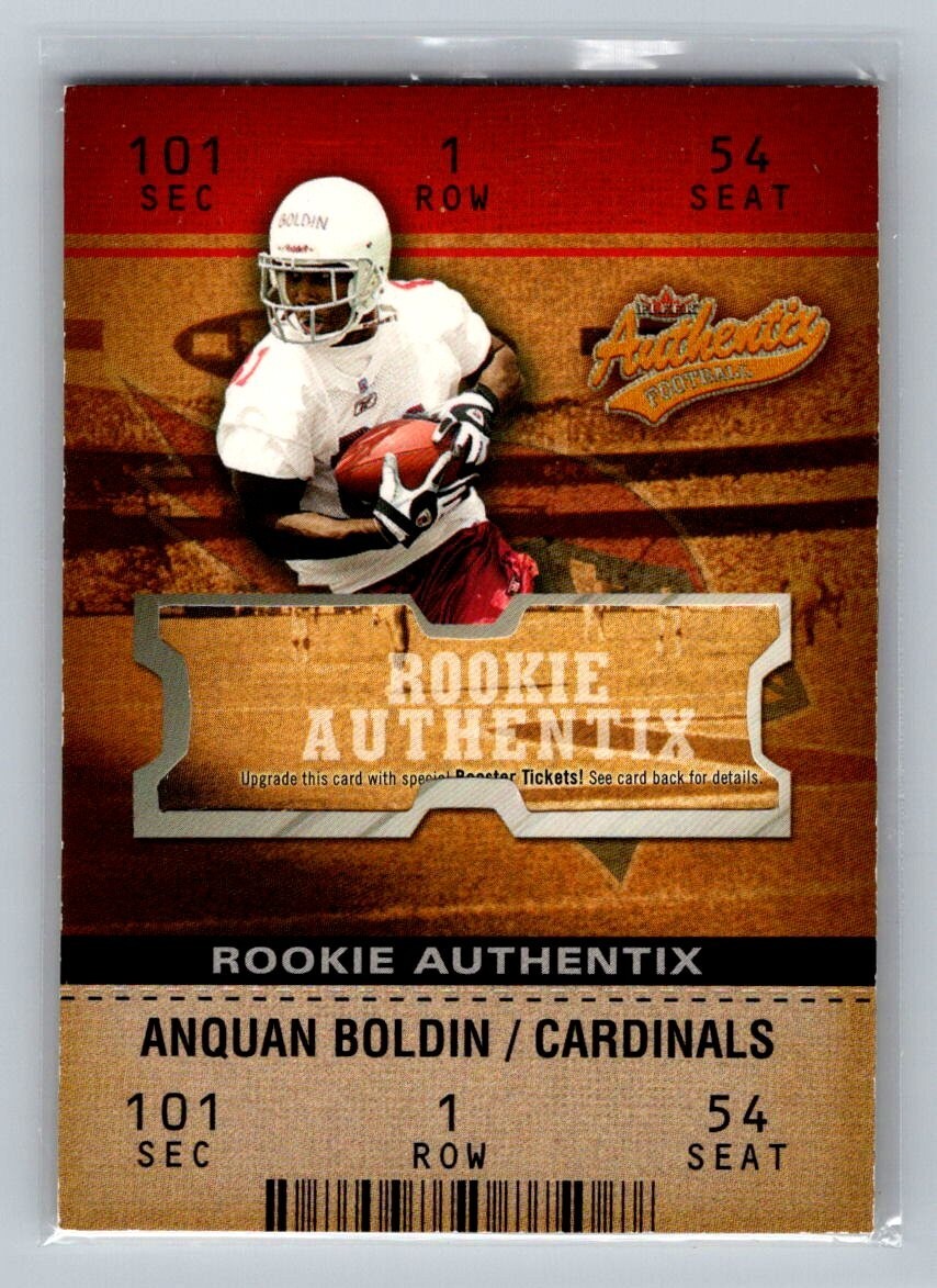 Anquan Boldin Fleer Authentix #104 Base