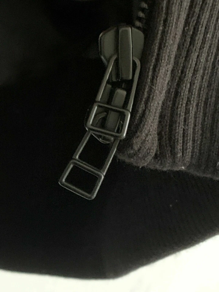 7 For All Mankind - Chaqueta larga de cuero genuino negro para mujer - Talla M N9041-7211 Foto 4 de 4