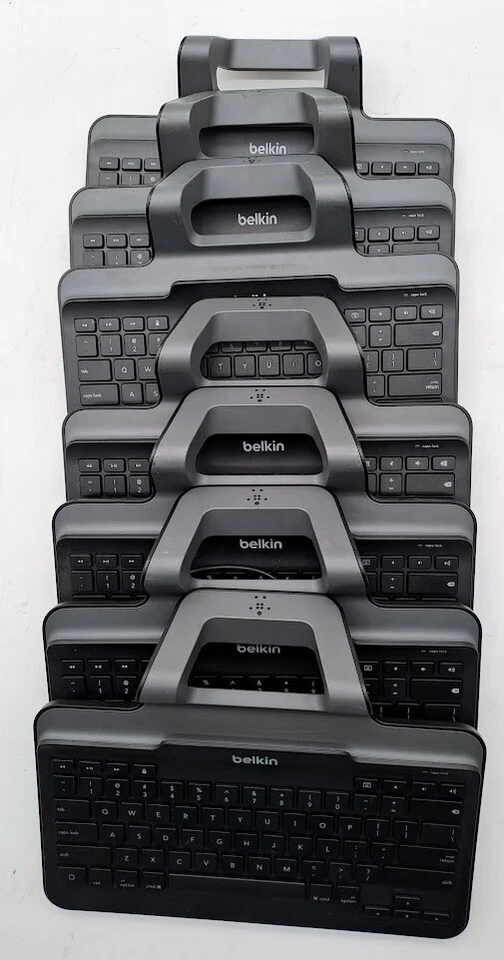 Lote de 7 Teclado Belkin B2B130 con Cable con Soporte para iPad con Conector Lightning Foto 2 de 4