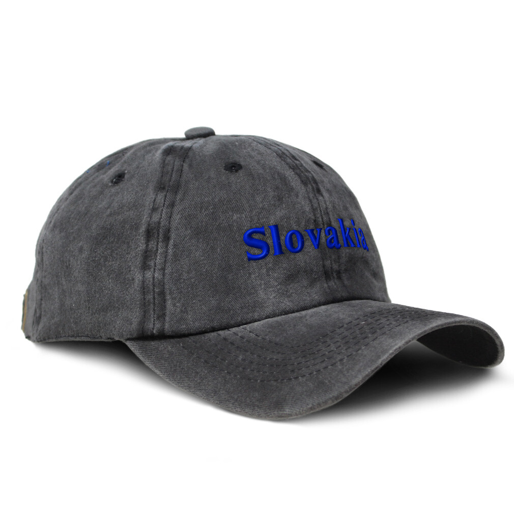 Soft Washed Baseball Cap Slovakia Euro Cup Cotton Dad Hats for Men & Women