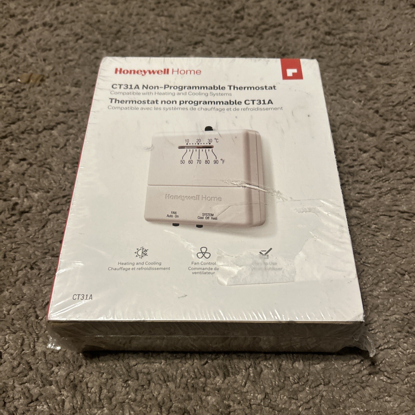 Economy Non-Programmable Thermostat with 1H/1C Single Stage Heating and Cooling