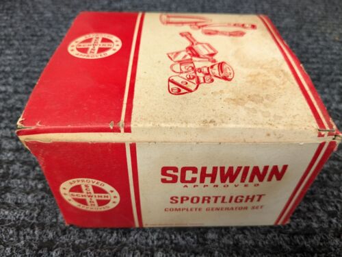 Vintage NOS Schwinn Fahrrad SPORTLIGHT Generator Licht Set 1971 komplett in Box - Bild 5 von 14