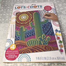Dimensions Lots Of Dots Paint By Number Kit 9"X12" Cactus 73-91778 New Sealed