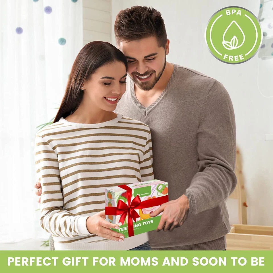 婴儿磨牙玩具新生儿婴儿(6 包)冰柜安全婴儿和幼儿  — 第 3/4 张图片