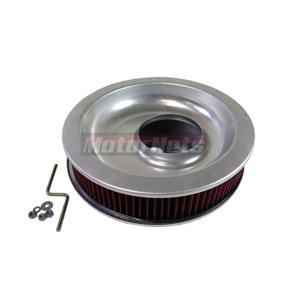 14"x3" Spun Aluminum Washable Breather Air Cleaner Filter Reusable