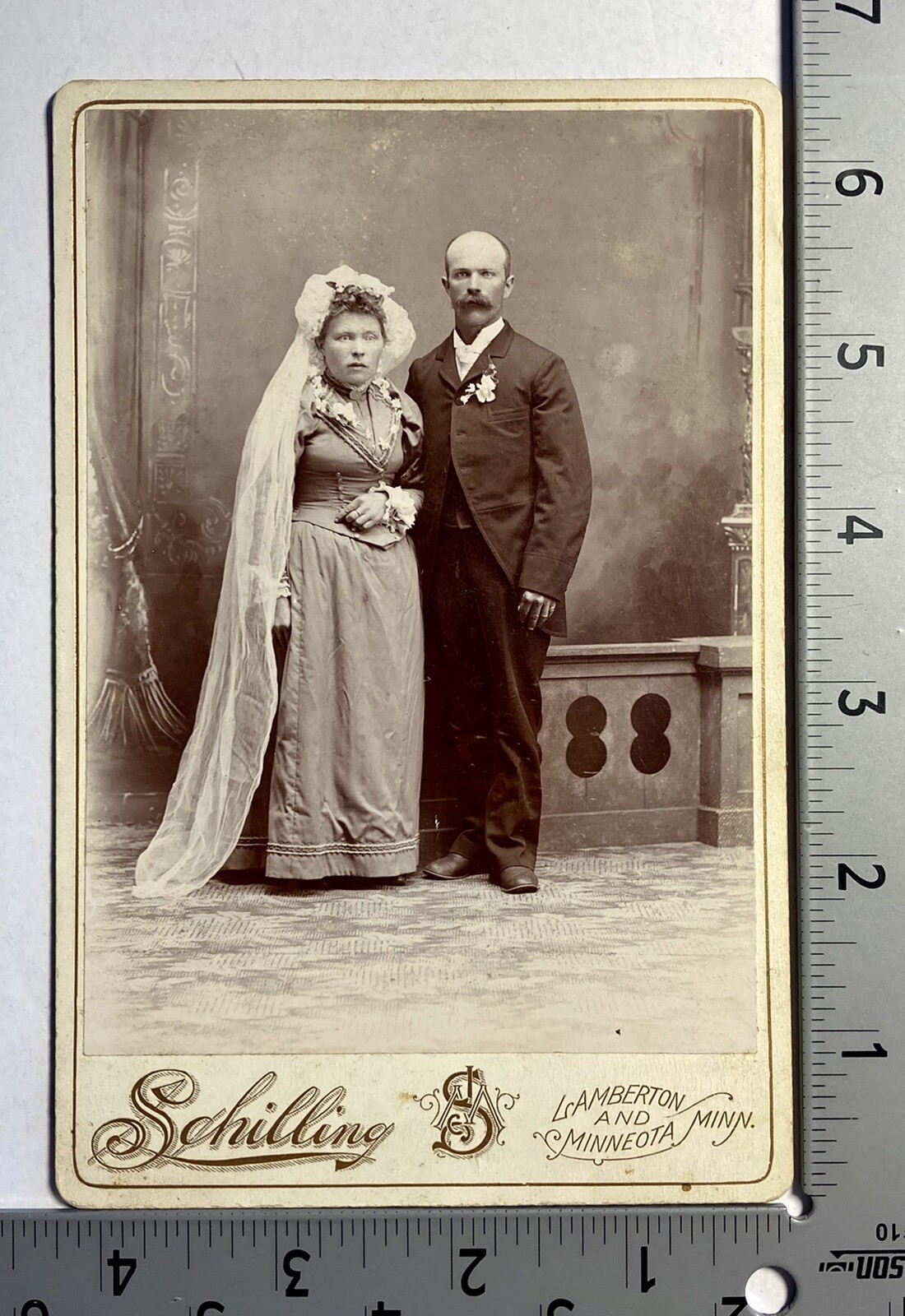 Wedding Card Photograph Picture Antique MN Lamberton Minneota eBay