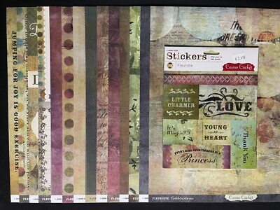 COSMO CRICKET ''FLEURISTE'' 12X12 DS HEAVY PAPER AND STICKERS