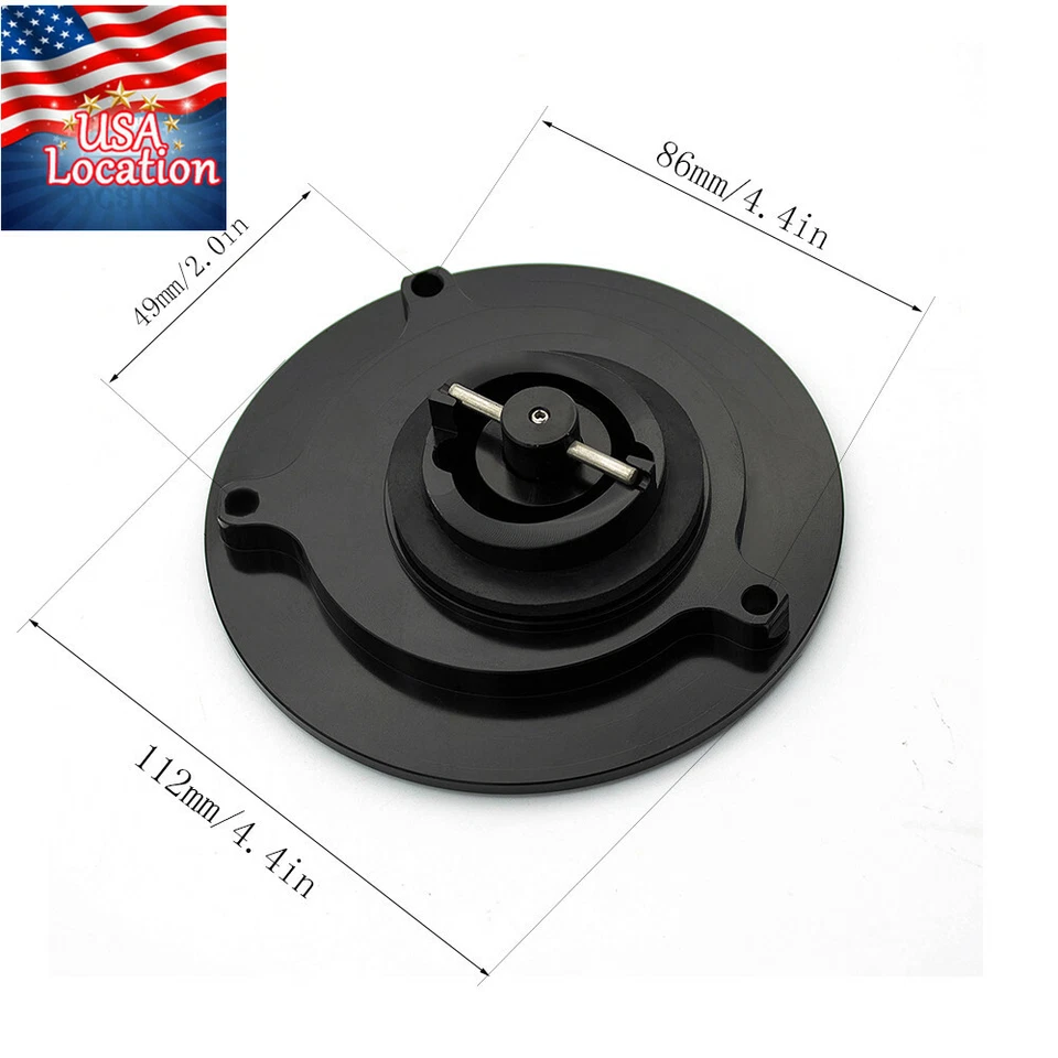 For Ninja ZX6R 2003-2006 ZX10R 2004-2005 CNC Gas Cap Tank Fuel Cover Keyless Oil - Image 3 of 4