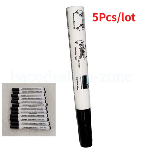 5Pcs New Zebra Thermal Printhead Cleaning Pen, P/N: 105950-035