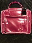 Fabrycznie nowy! Ice Red Laptop Tote Torba komunikacyjna Błyszcząca błyszcząca Gorący Róż 17" x 13"