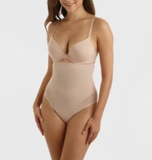 Women’s Miracle Brands High Waist Thong Body Shaper Tan XXL NWT