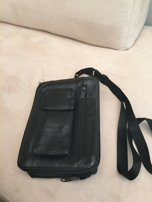   Handgelenktasche Herrenhandtasche Herrentasche Leder Schwarz C.Comberti   TOP