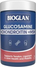 Bioglan Glucosamine, Chondroitin  MSM 180 Tabs x 3 Pack