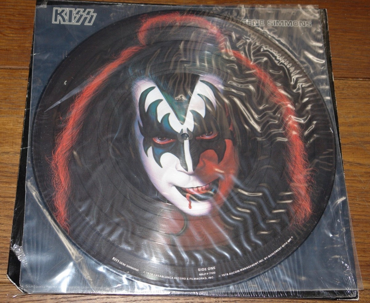 GENE SIMMONS USA CASABLANCA SOLO LP PICTURE DISC 1978 WITH