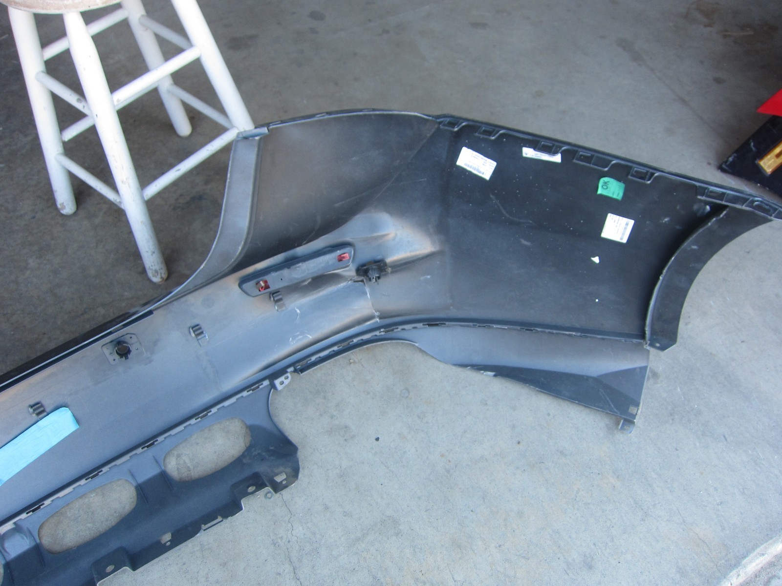 Maserati Ghibli OEM Rear Bumper Cover. Part# 673004365 - 2014-17