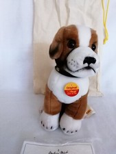 Steiff 660733 ""Bruno der Boxer"" 24cm sitzend in Stofftasche mit Zertifikat