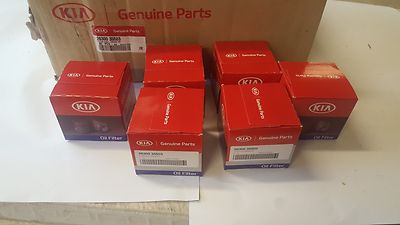 GENUINE OEM Factory Kia OIL FILTER 6 PACK # 26300 35503 SPIN ON OIL FILTERS