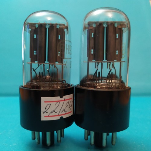 MATCHED PAIR 6N9S TANTAL Tube Shiny anode NOS  1957 TESTED - Picture 8 of 12
