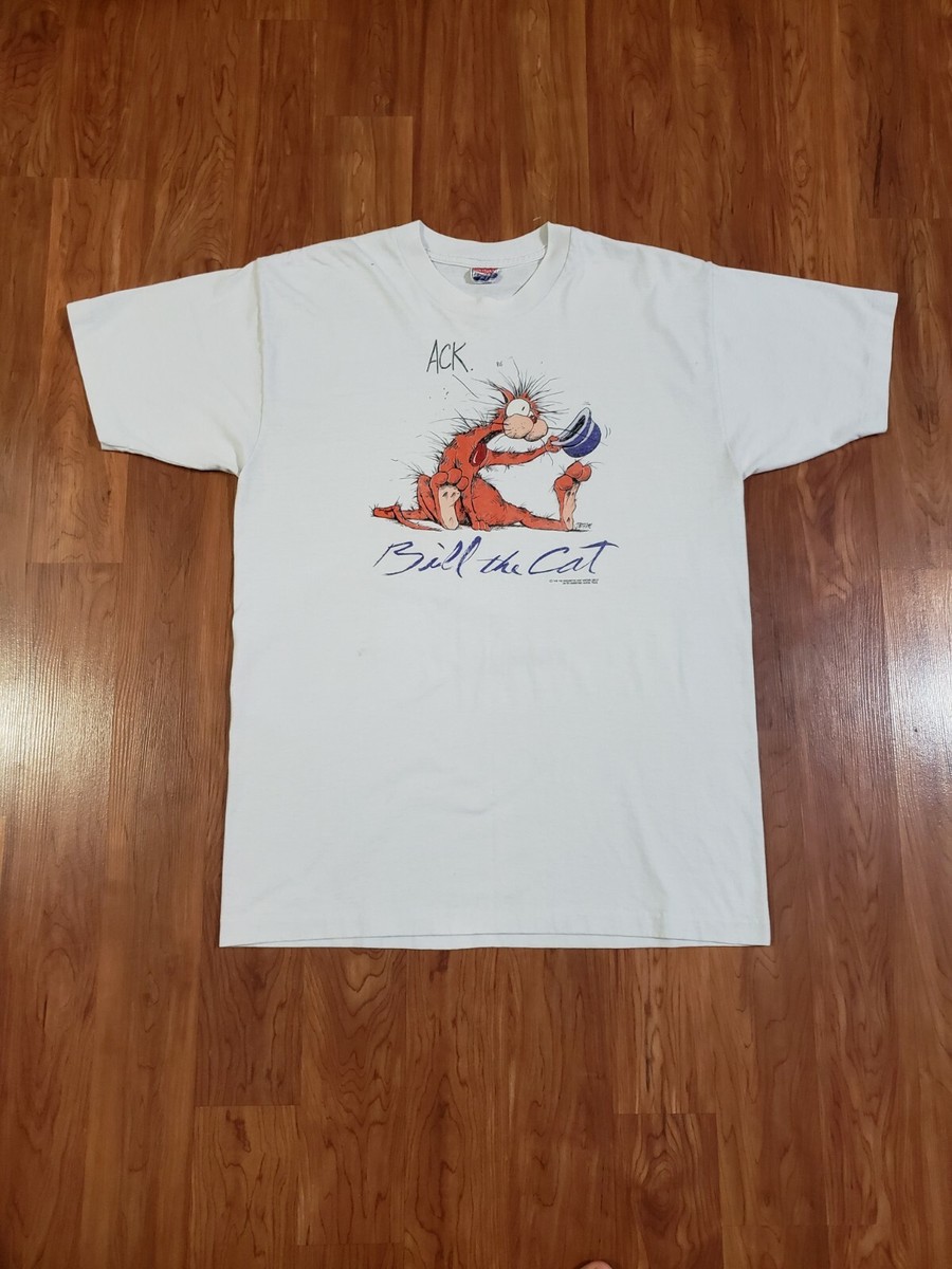 Vintage Political Cartoon Shirt Bill The Cat 1986 Washington Post