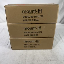 Mount-It! Dual Monitor Desk Dual Monitor Arm Fits 2 Monitors max. 32" LOT of 3