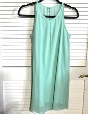 Mint Green I.N. San Francisco Dress Chiffon Medium Women New