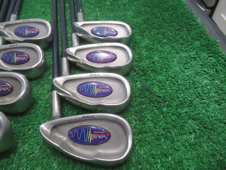 CLEVELAND VAS 792 IRON SET 3-PW SW GOLF CLUBS STIFF GRAPHITE NO 9 IRON ag - Image 2 of 4