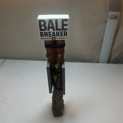 BEER Tap Handle ~ BALE BREAKER Brewing Co ~ Yakima, WASHINGTON ~ Hop Vine Design