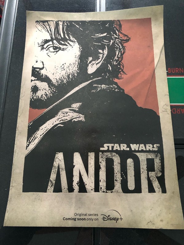 Star Wars Andor Poster - SWCA Anaheim 2022 - Disney Plus Series - 19 L x 13 W