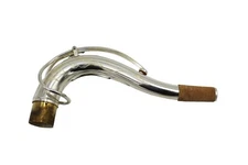 Eastern Music Power neck silver plated SBA  yellow brass tenor saxophone neck