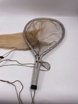 Vintage Fishing Net Aluminum SUPER LONG Extended Length Trout | eBay