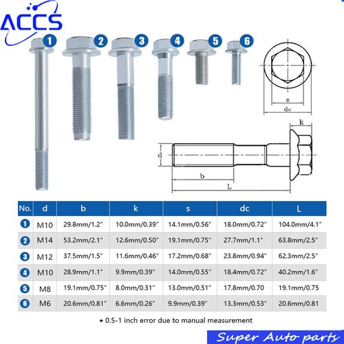 Transmission Bolt Kits For Honda Acura B Series B16 B18 B20 Civic EG EK Si 1.8L - Picture 5 of 8