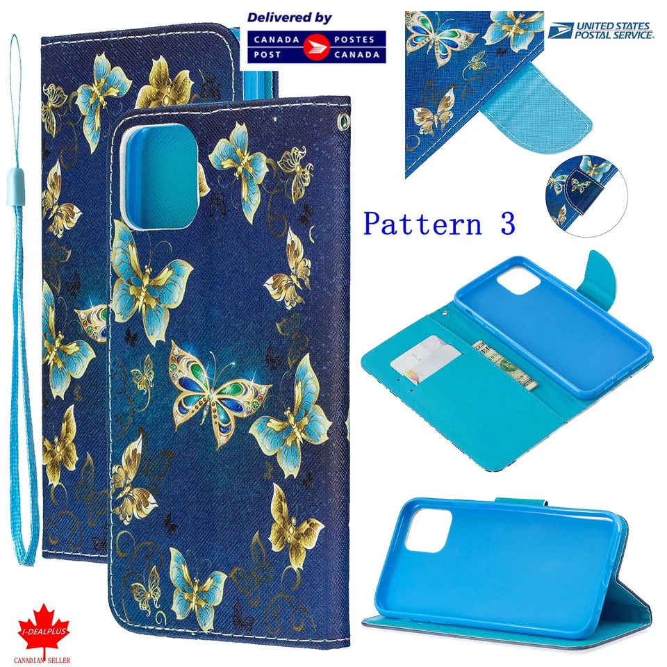 For Google Pixel 4/ 4XL Flip Pattern Design Card Slot Wallet Case Stand Cover — 第 4/4 张图片