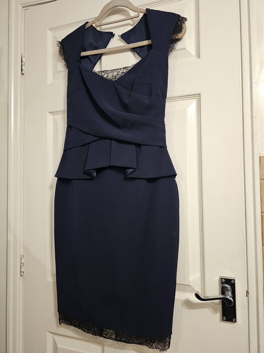 peplum lipsy dress Buy Lipsy Dark Wash Blue Denim Belted Peplum Detail Midi Dress from the Next UK online shop