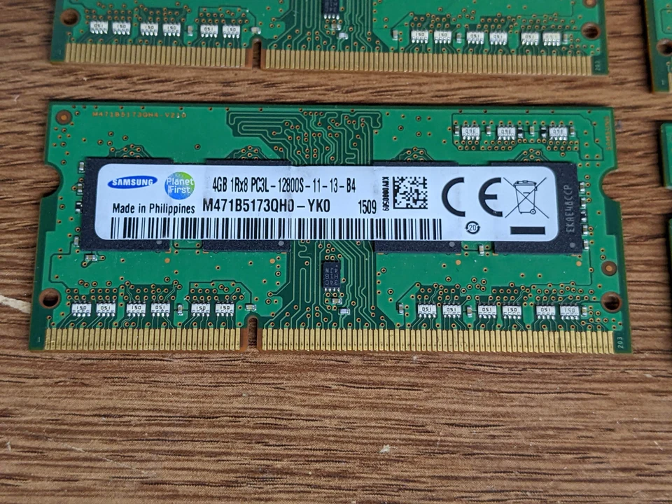 8 LOT - Samsung 4GB PC3L-12800U DDR3 1600MHz SO-DIMM Memory RAM PC Computer - Image 2 of 2