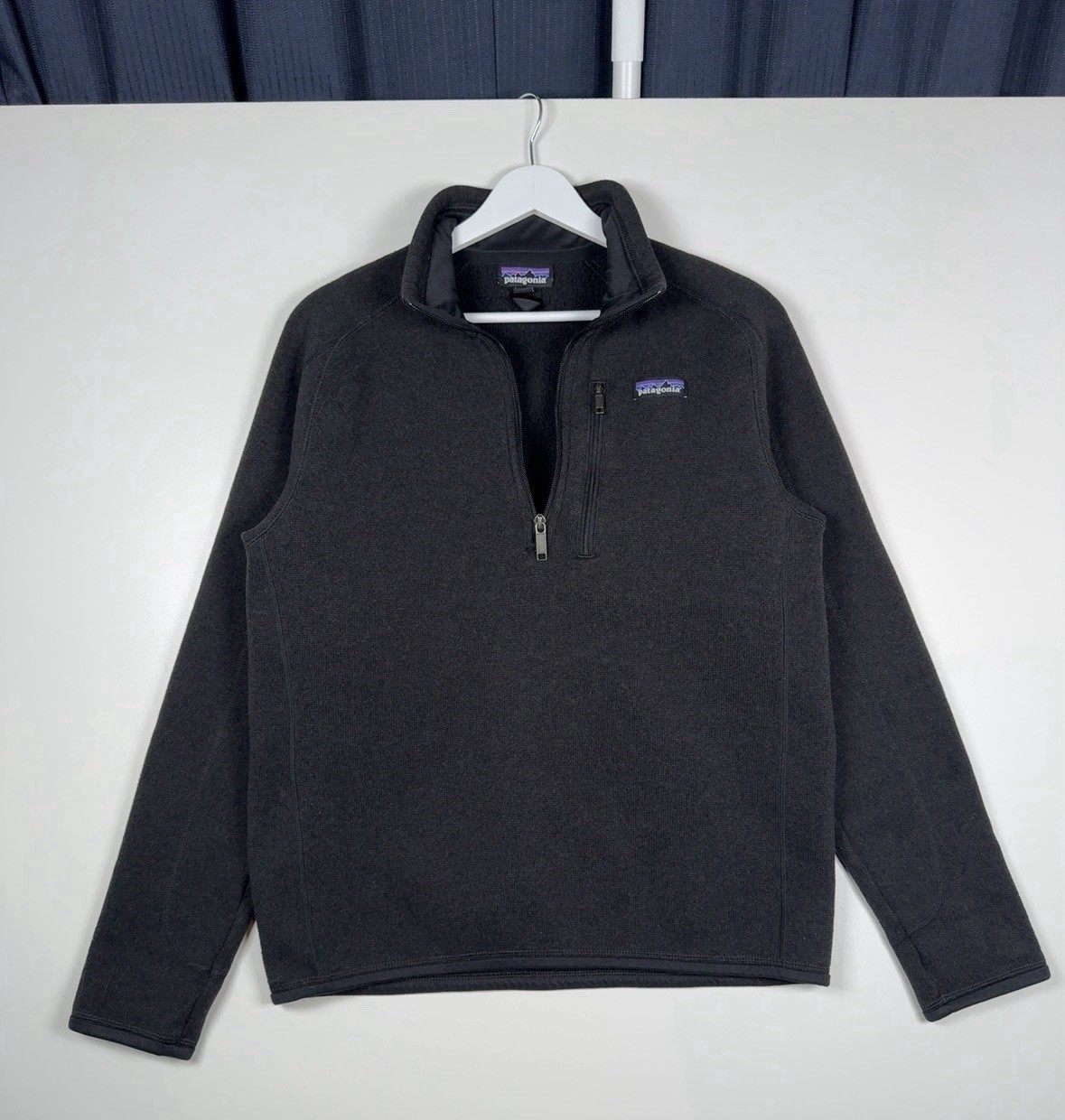 PATAGONIA Better Sweater Quarter Zip Fleece Sweater - Black - Men's Small