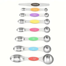 Double-ended measuring spoon (9-piece set) - colorful