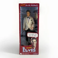 Y2K Talking Elvis Presley 12” Figure Collector Display Box NOB