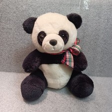 VINTAGE DAKIN PANDA BEAR 8.5" PLUSH CUB STUFFED SITTING ANIMAL 1988