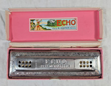 M. Hohner Echo Harp, Diatonic Harmonica Key of C/G Double-Sided - w/ Box - NICE
