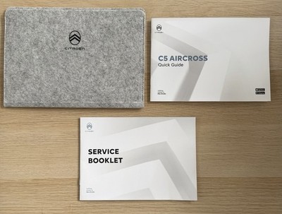 CITROEN C5 AIRCROSS 2020-2024 QUICK GUIDE AND SERVICE BOOK GENUINE